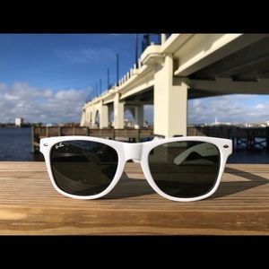 Ray-Ban Wayfarers. WHITE